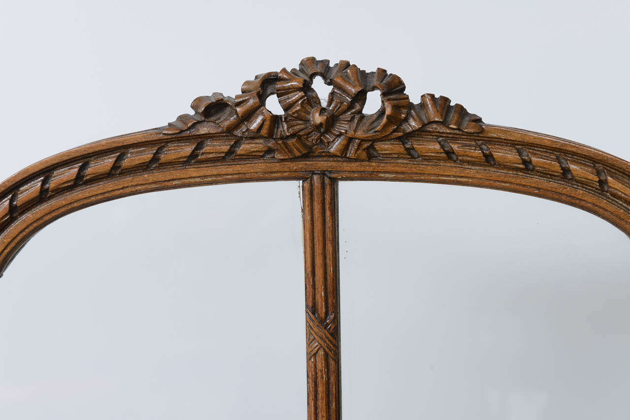 French Hand Carved Folding Screen 19th Century For Sale 4