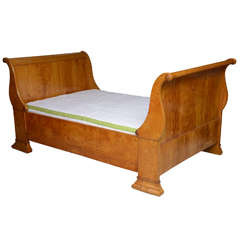 Antique Swedish Sleigh Bed, Sofa, Daybed, Circa 1850