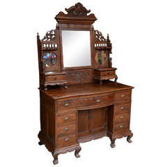 Antique Asian, Chinese Vanity/ Dressing Table/ Desk, 19th Century