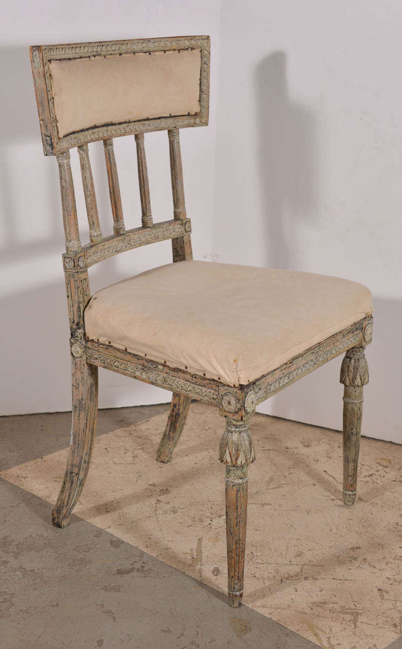 19th Century Swedish Gustavian DIning chairs