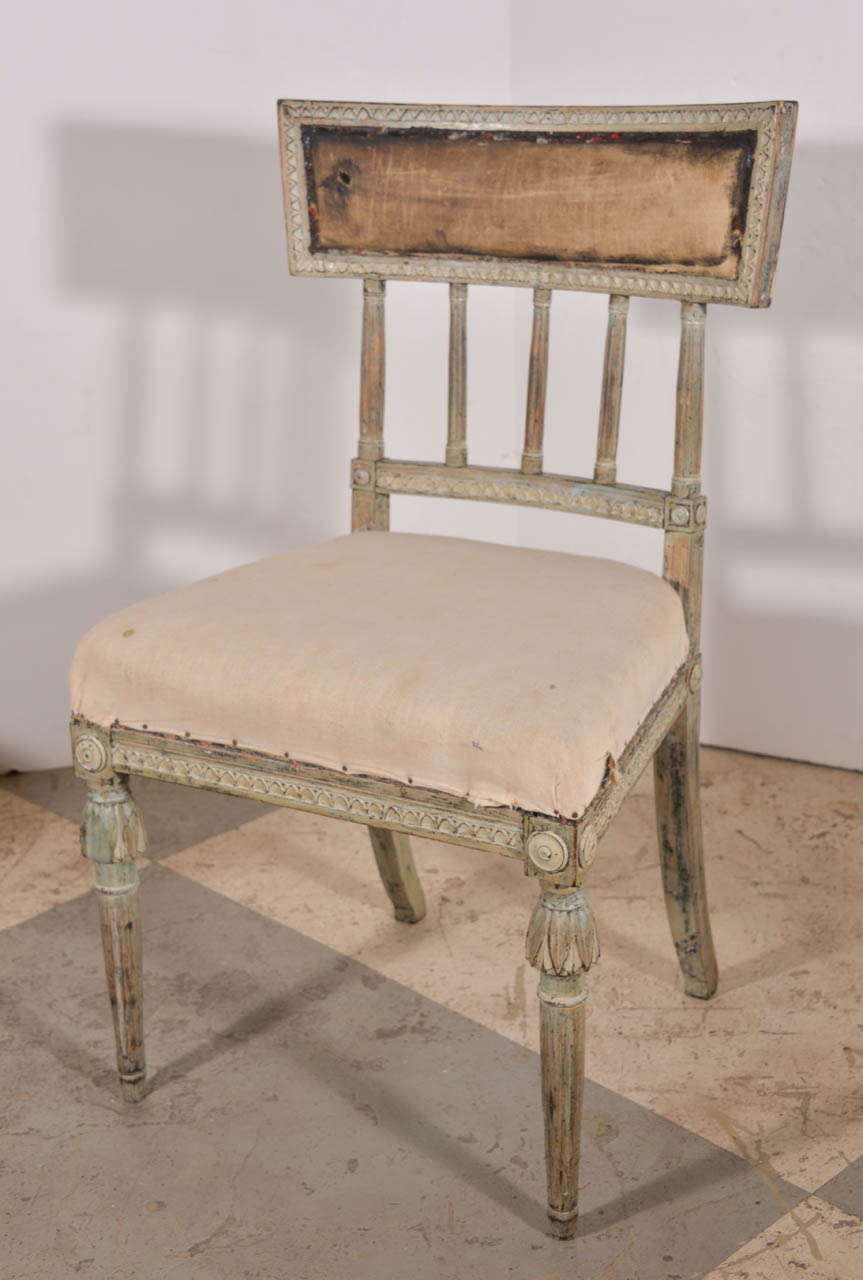 Swedish Gustavian DIning chairs 4