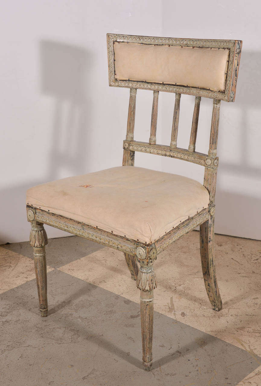 Swedish Gustavian DIning chairs 6
