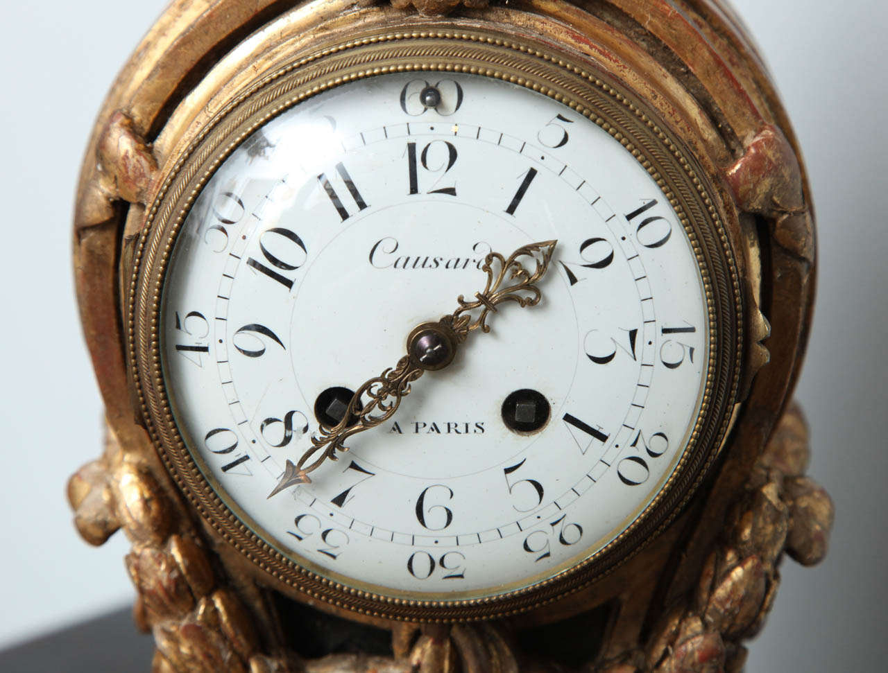Louis XVI Style Giltwood Clock by Causard, Paris 3
