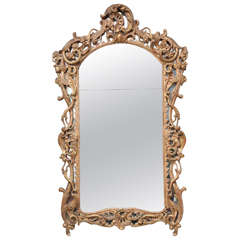 Very Fine Louis XV Period Gilt Wood Mirror 9