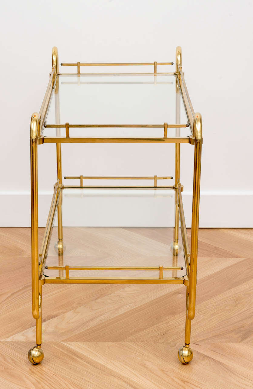 Beautiful Italian Brass Bar Cart 3