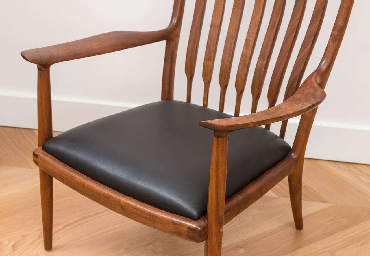 Late 20th Century Sam Maloof Signed and Dated Arm Chair
