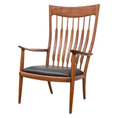 Sam Maloof Signed and Dated Arm Chair
