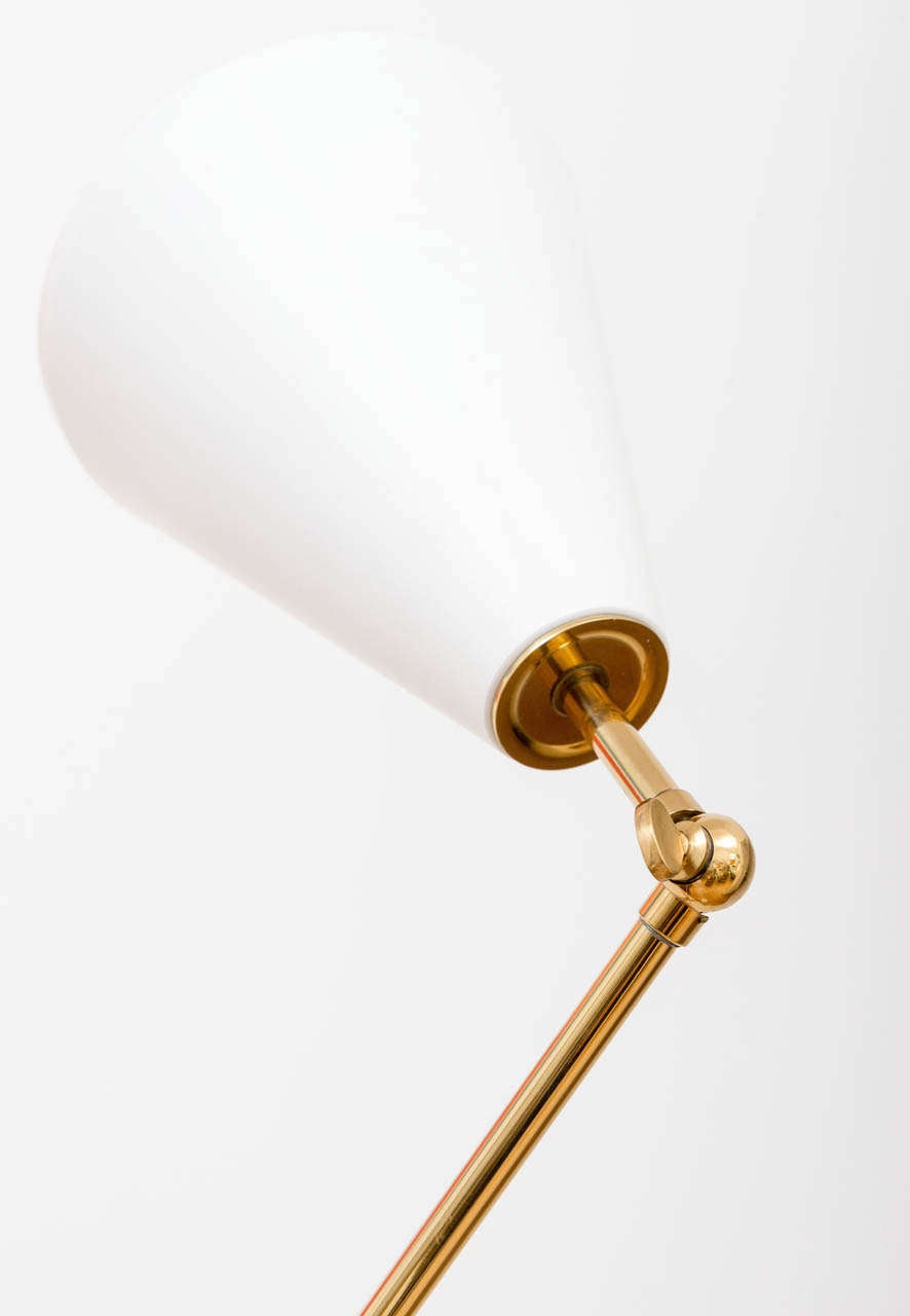 20th Century Arredoluce Triennale Brass Floor Lamp