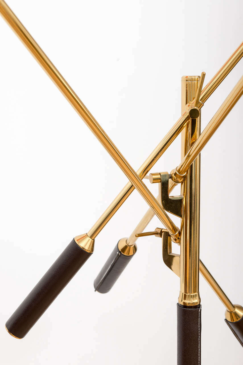 Arredoluce Triennale Brass Floor Lamp 3