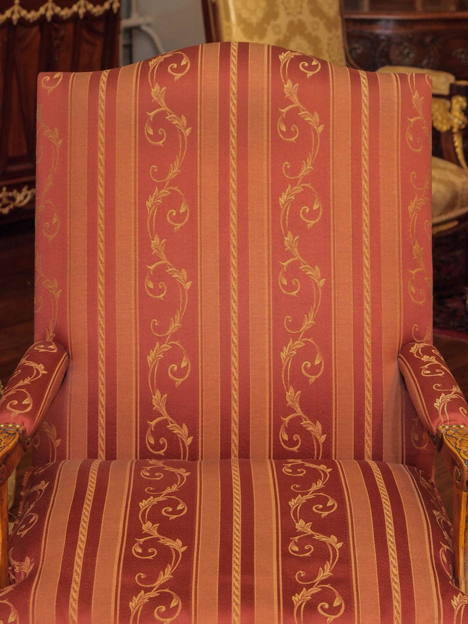 Pair Antique French Carved Fruitwood Armchairs In Excellent Condition In New Orleans, LA