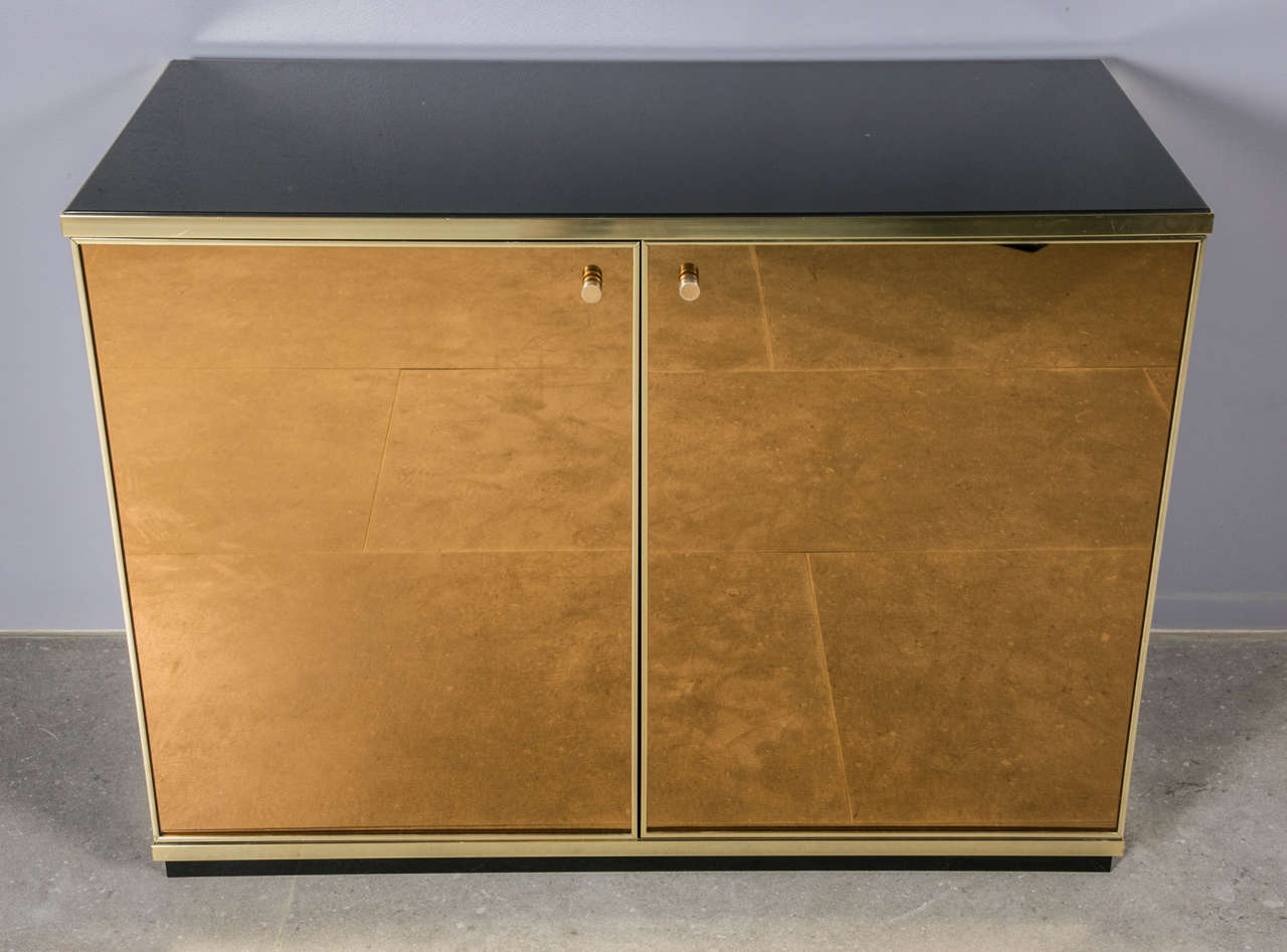 Gilt French Mirrored 1970 Credenza or Sideboard