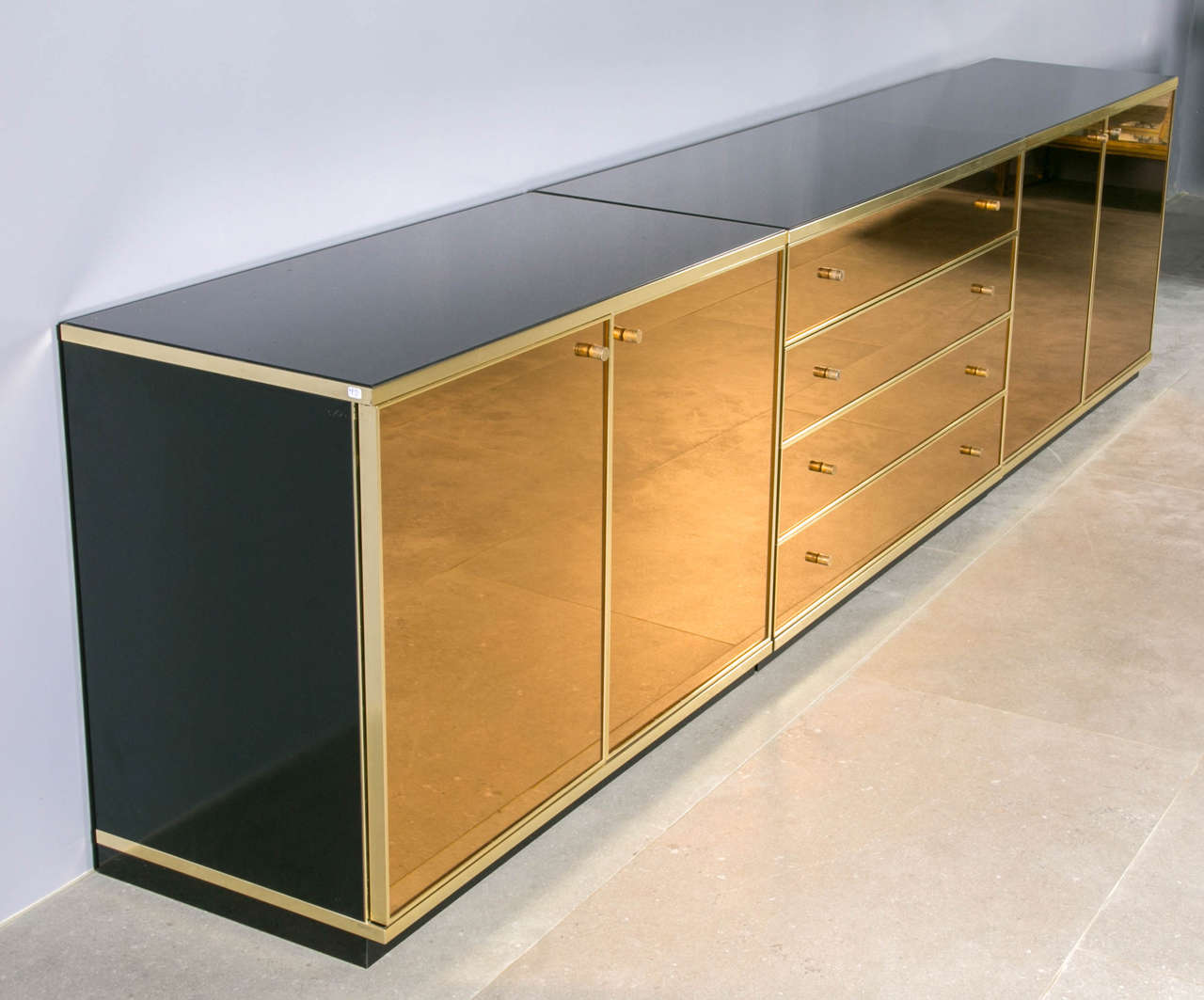 French Mirrored 1970 Credenza or Sideboard 4