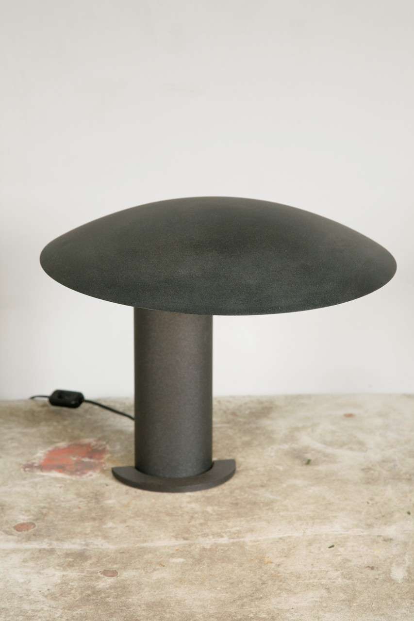 Dark Charcol Metal Lamp by Jean Michel Wilmotte