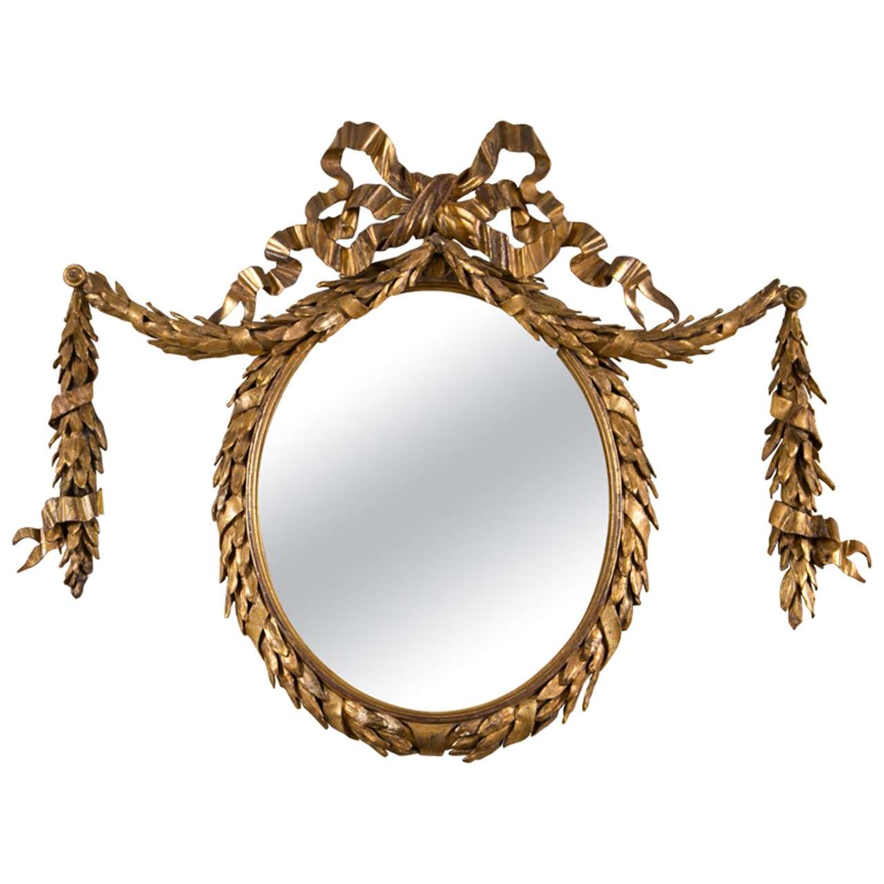 Oval Gilt Mirror