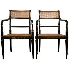 Pair of Regency Armchairs