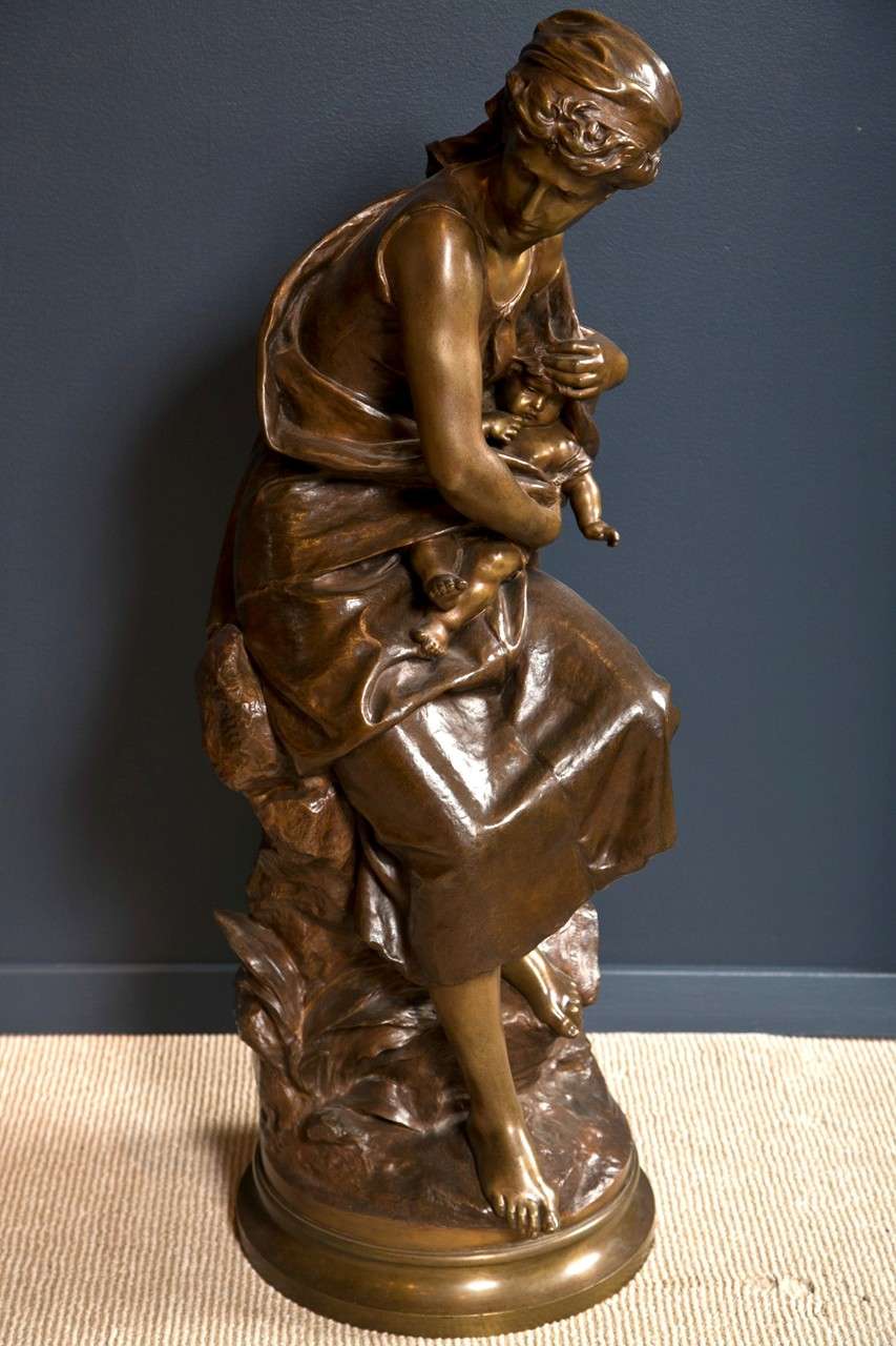 Bronze Statue by Mathew Moreau For Sale at 1stdibs
