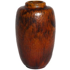 Emile Decoeur Monumental French Art Deco Stoneware Vase