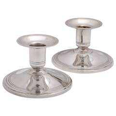 Mid-Century Modern Tiffany & Co. Sterling Silver Candlesticks