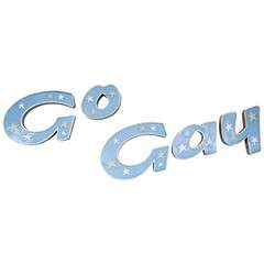 Vintage 'Go Gay' Shop Sign