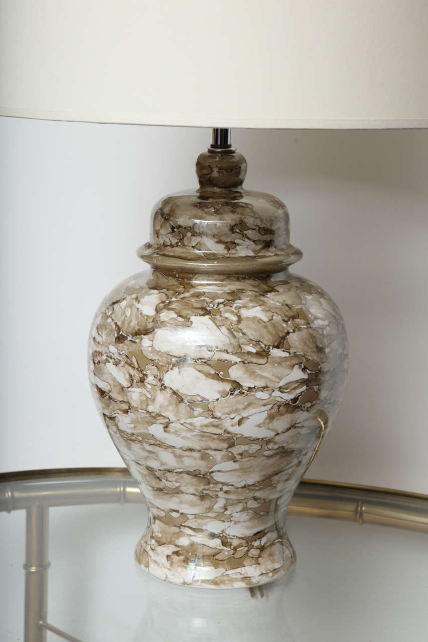 Pair of Ginger Jar Lamps at 1stDibs ginger jar table lamps, glass