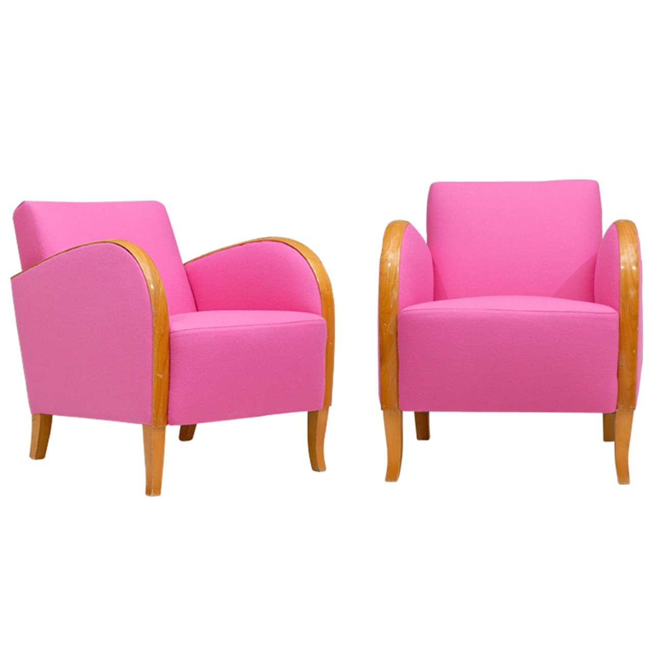 Hot Pink Deco Chairs