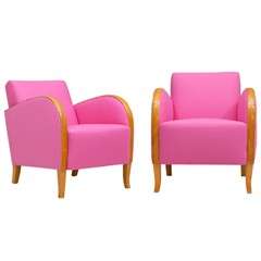 Hot Pink Deco Chairs
