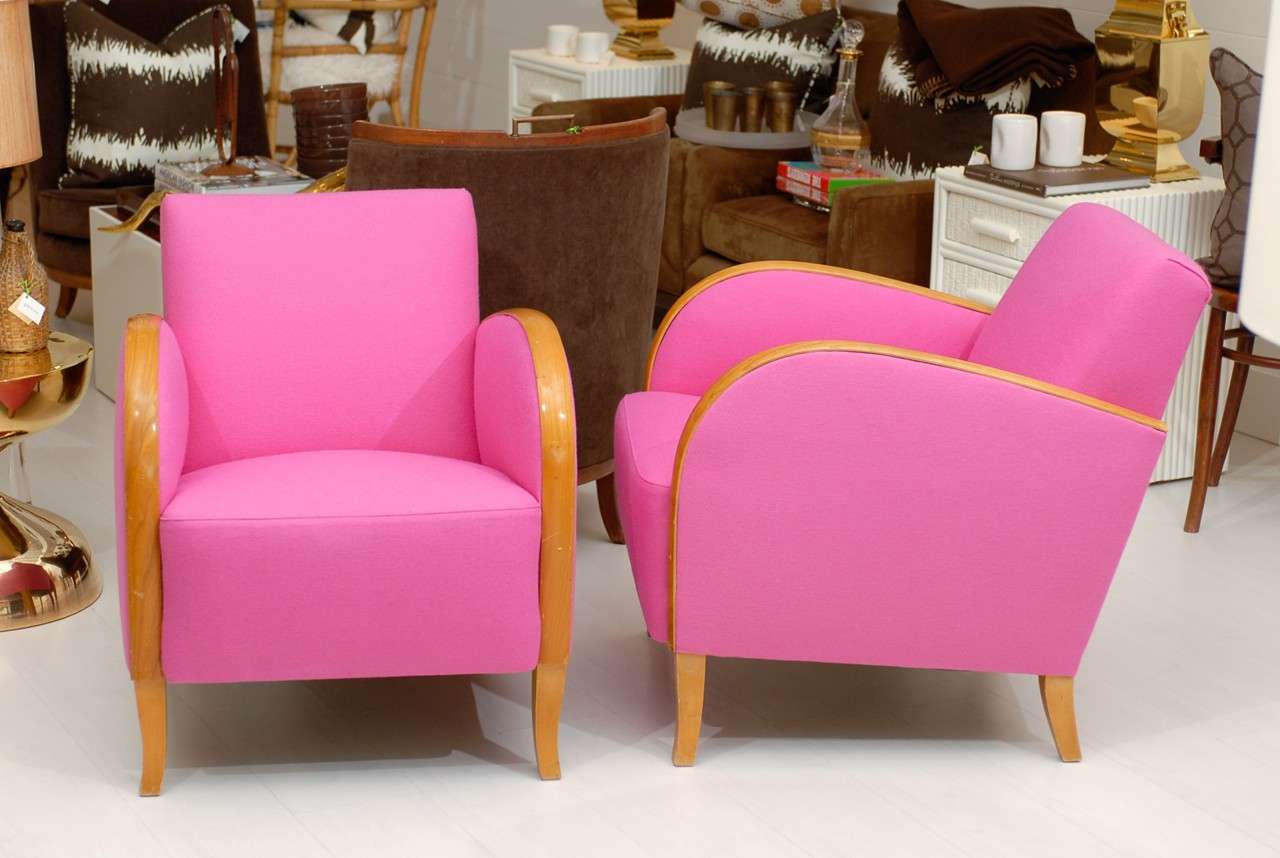 Hot Pink Deco Chairs 3