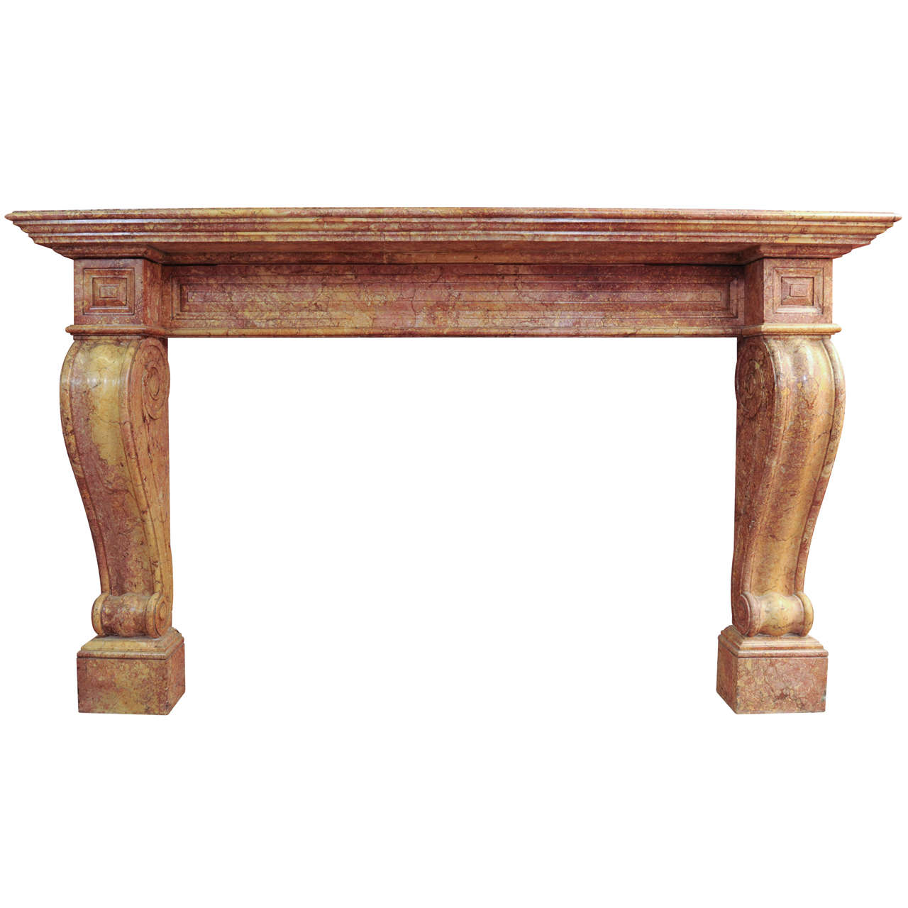 A 19th century French Empire marble fireplace / mantel piece, circa 1820