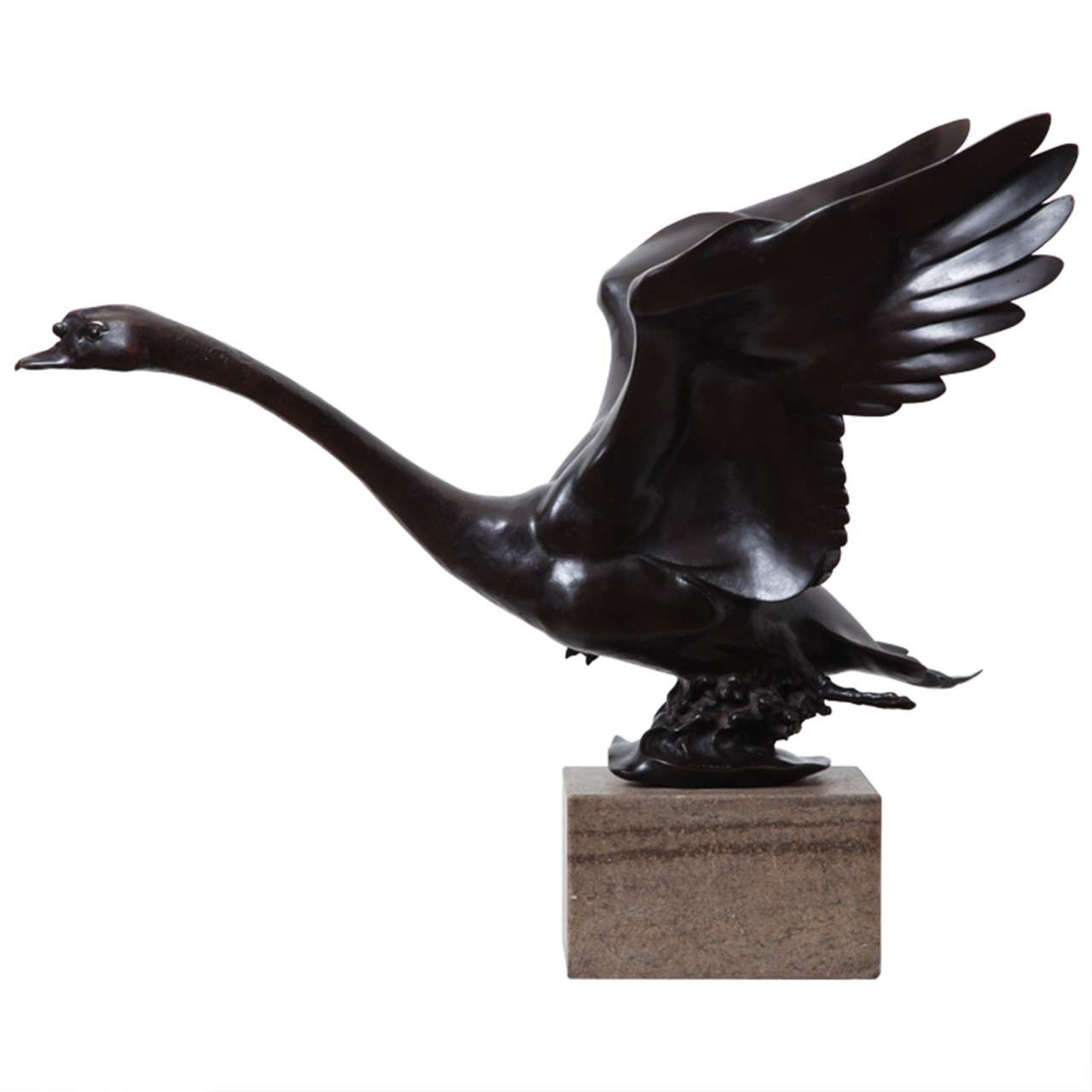 "Rising Swan" Sculpture For Sale