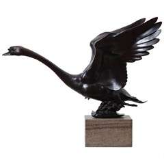 "Rising Swan" Sculpture