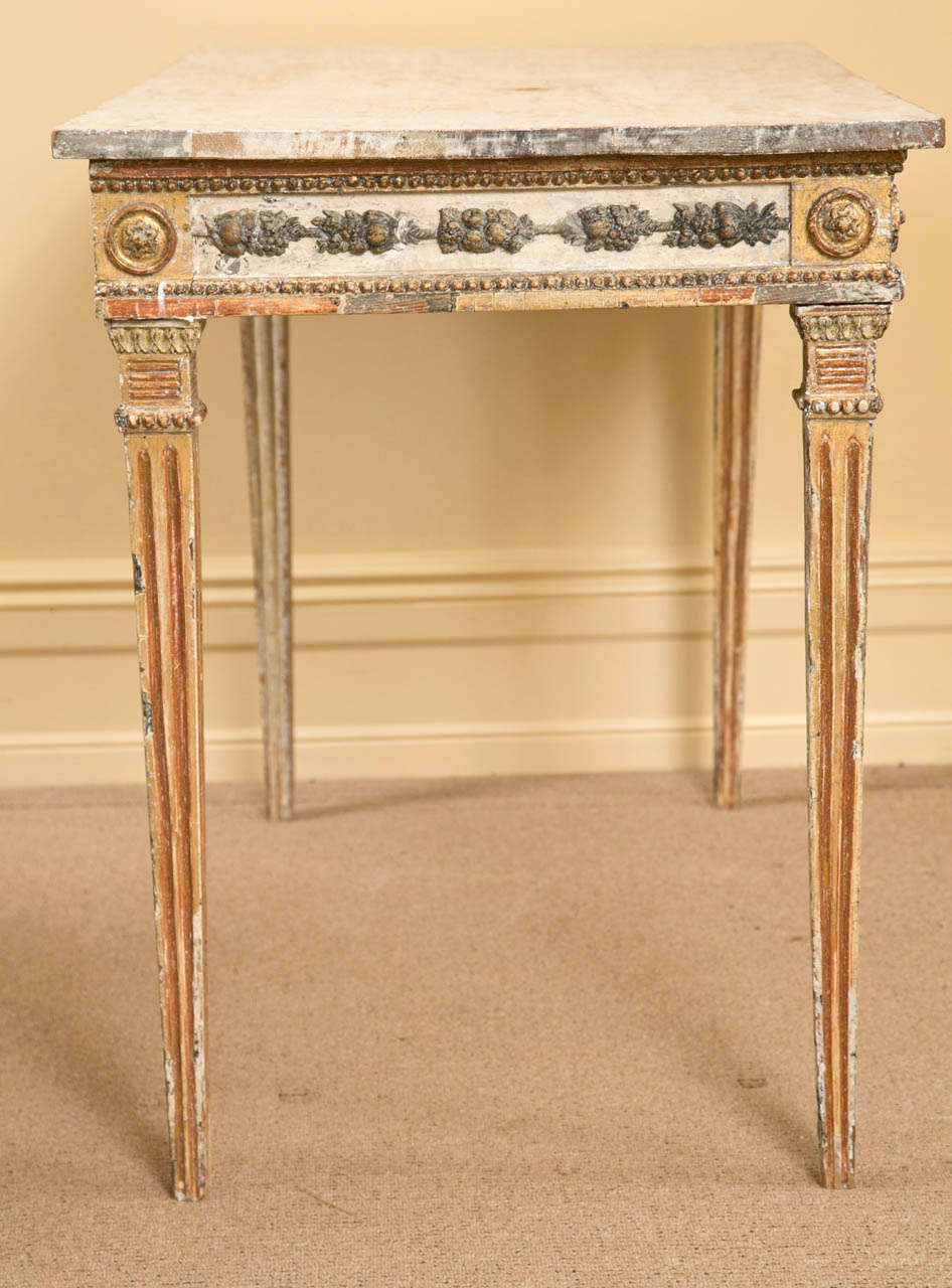 Regency Painted Wood Console Table, 18th to 19th Century For Sale 2