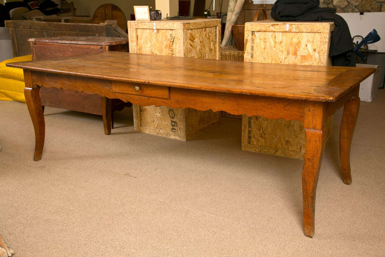 Louis XV Cherry Wood Refectory Table from Third Quarter 18th Century  For Sale 6