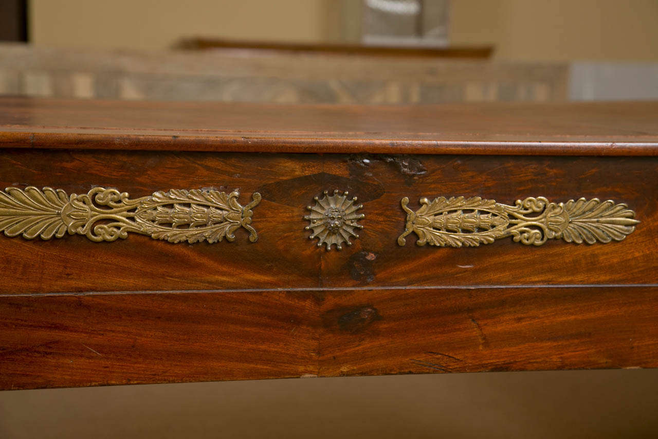 Directoire Style Mahogany Gentleman's Desk, circa 1860. For Sale 2