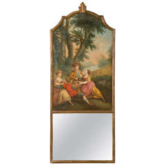 French Trumeau Mirror, Circa 1880