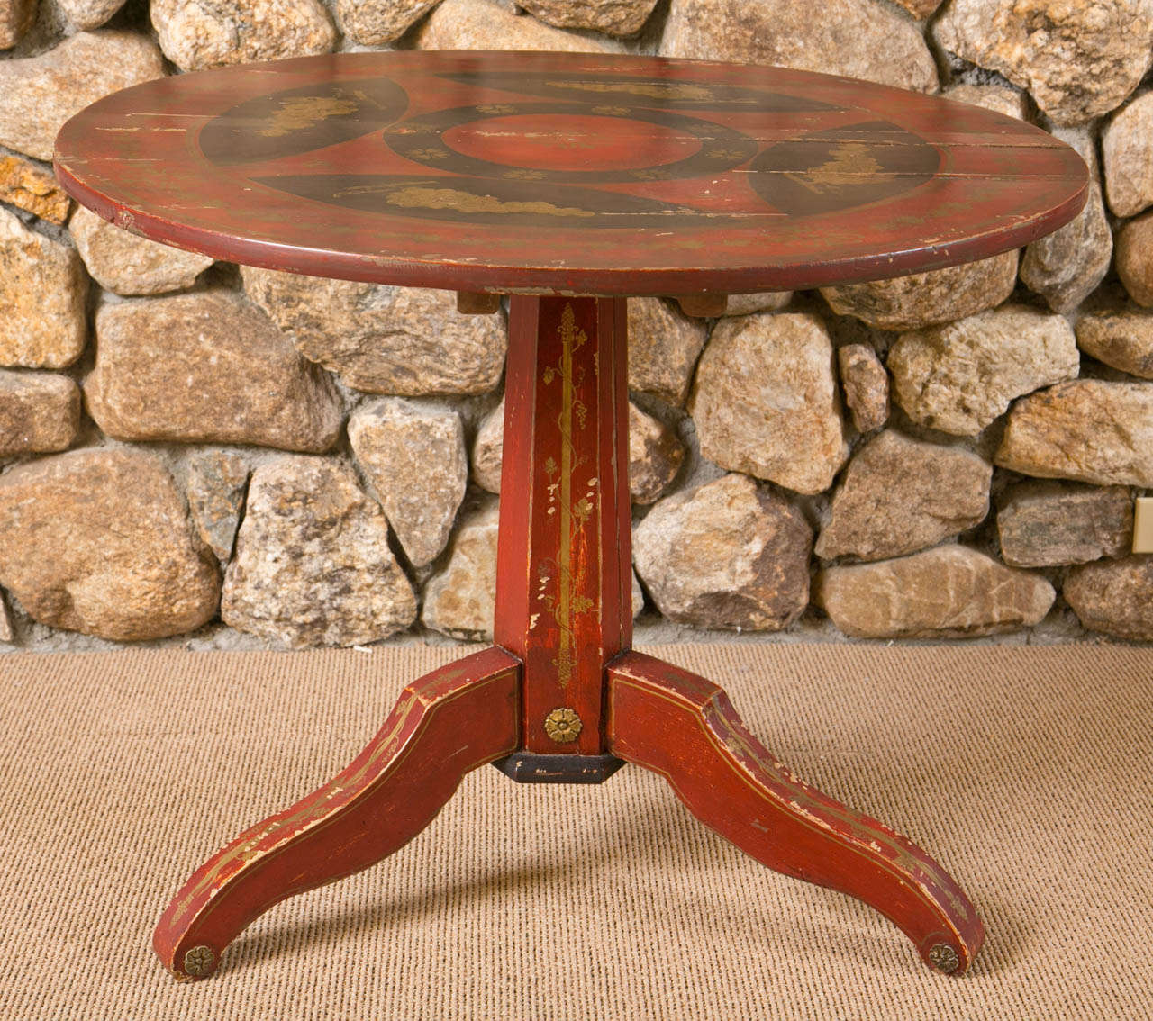 Continental Tilt Top Circular Center Hall Table from Mid-19th Century For Sale 3