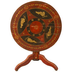 Continental Tilt Top Circular Center Hall Table from Mid-19th Century