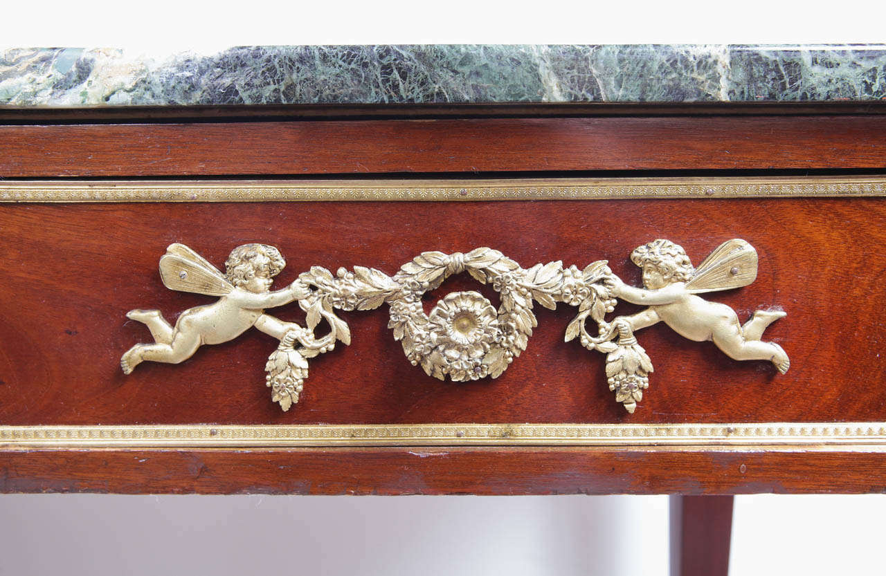 Francese Console con piano in marmo dell'Impero Napoleone III del XIX secolo in vendita
