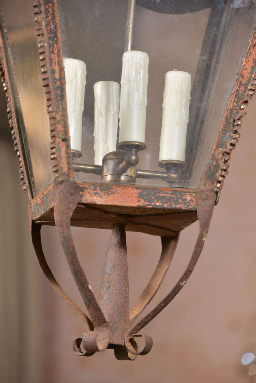 19th Century French Tole Lantern