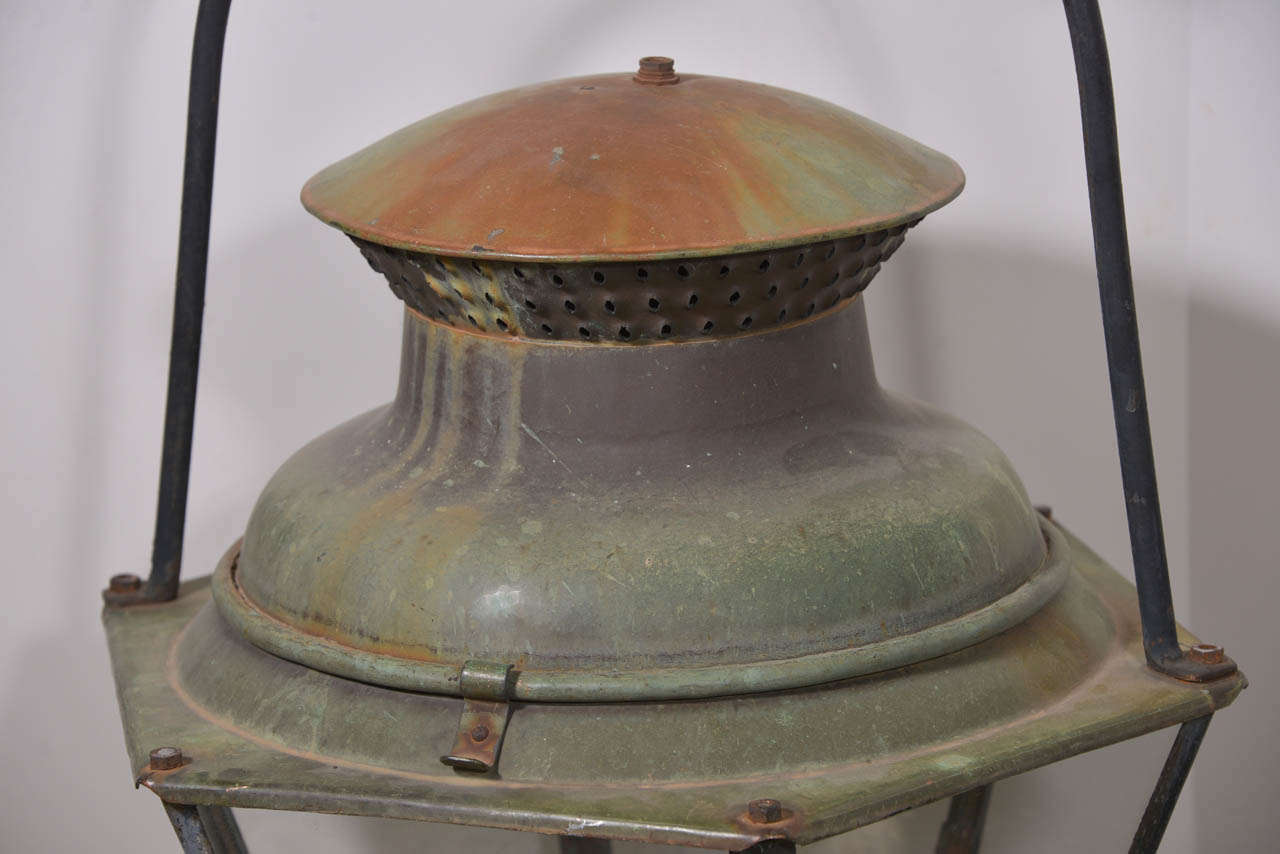 20th Century Large French Copper Lantern