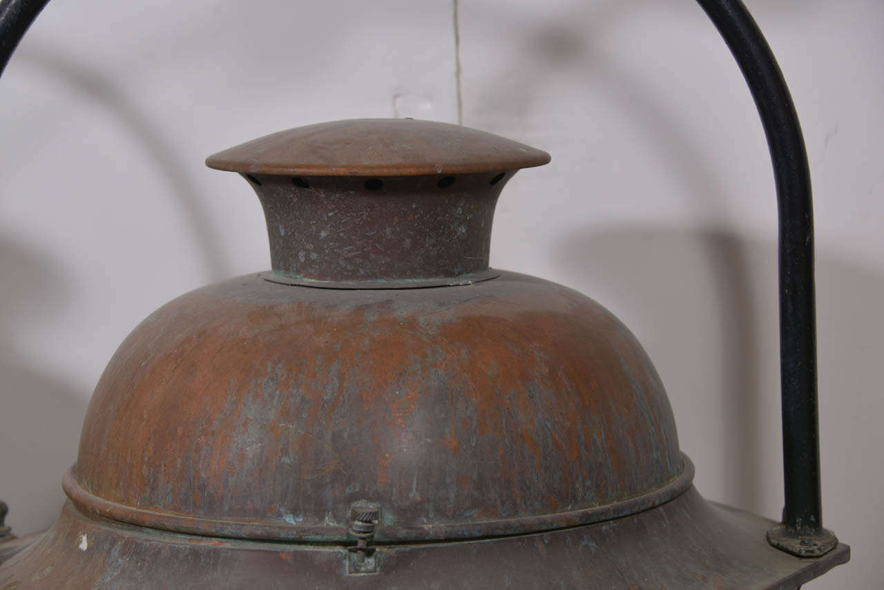 Iron Large French Copper Lantern