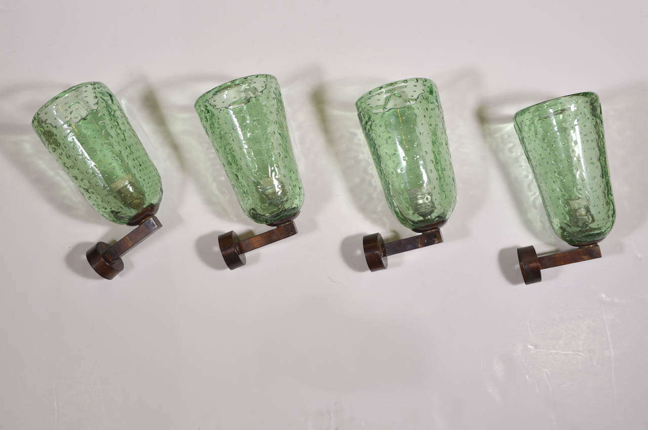 Italian Mid-Century Murano Glass Sconces