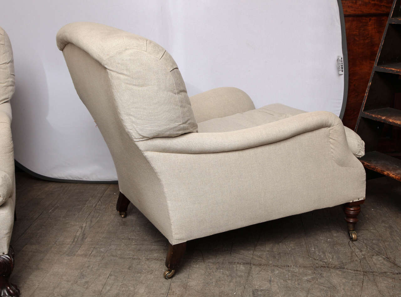 Howard Style Upholsetered Library Armchair 3