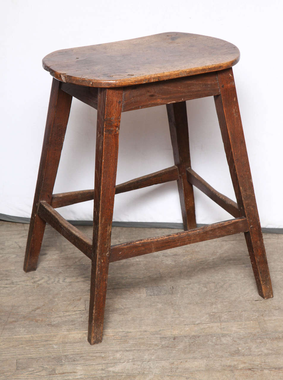 Rare, unusually large kitchen stool. 

Handpicked by buyers at Ann-Morris, Inc.