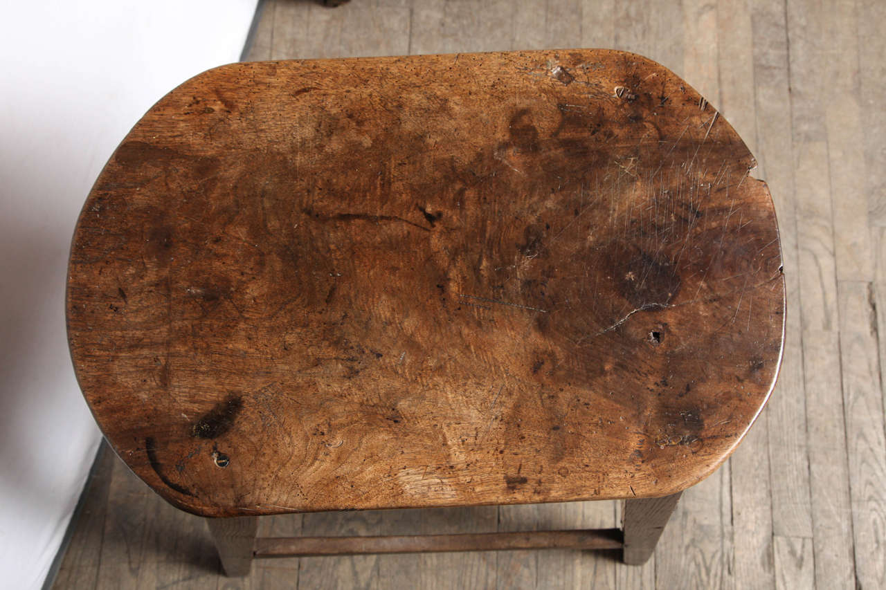 Unusually Large Oval Kitchen Stool For Sale 2