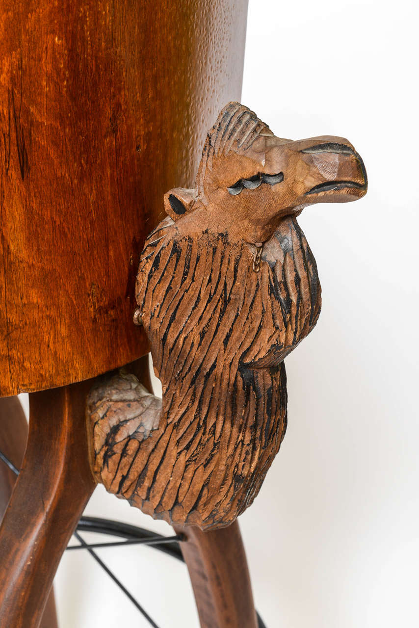 Pair of Whimsical Carved Camel Motif Bar Stools at 1stDibs whimsical