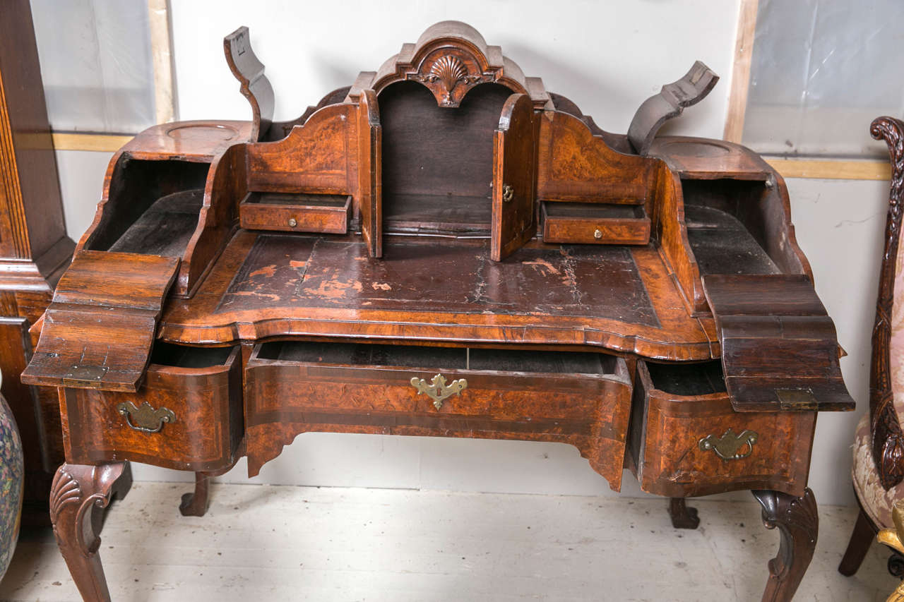 Louis XV Outstanding Antique Italian Desk For Sale