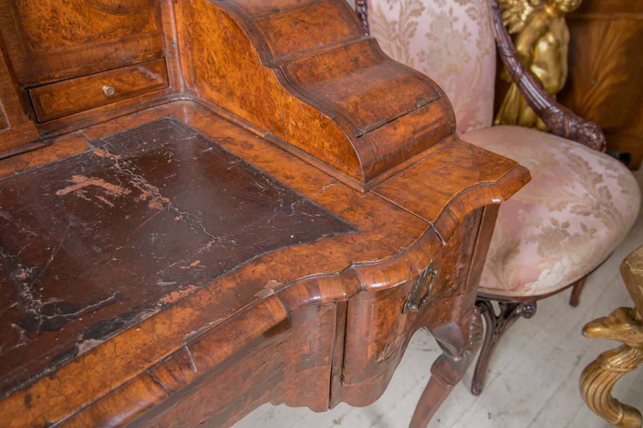 Walnut Outstanding Antique Italian Desk For Sale