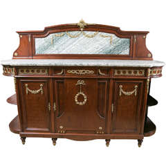 Louis XVI Style Marble Topped Server or Sideboard 2