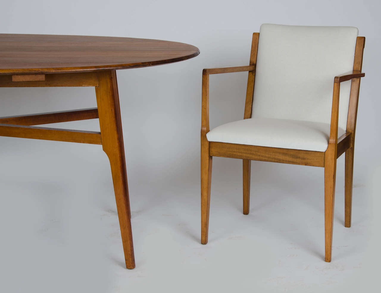 Heals of Tottenham Court Road Dining Table with Six Carver Chairs 3