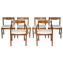 Vintage Scottish McIntosh Dining Table with Six Chairs